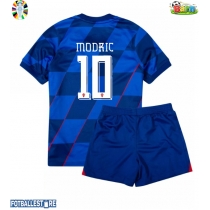 Kroatia Luka Modric #10 Bortedraktsett Barn EM 2024 Kortermet (+ Korte bukser)